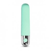 10-Speed USB Recharging Silicone Vibrator 3.8 Inches Green